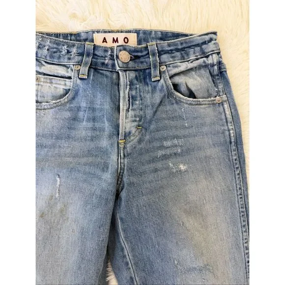 AMO JEANS size 24 BABE SWEET CHEEKS blue jean